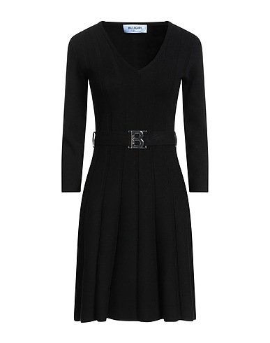 BLUGIRL Vestito corto Nero 62% Viscosa, 38% Poliestere