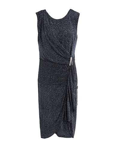 FRANK LYMAN Midi dress Black 92% Nylon, 4% Metal, 4% Elastane