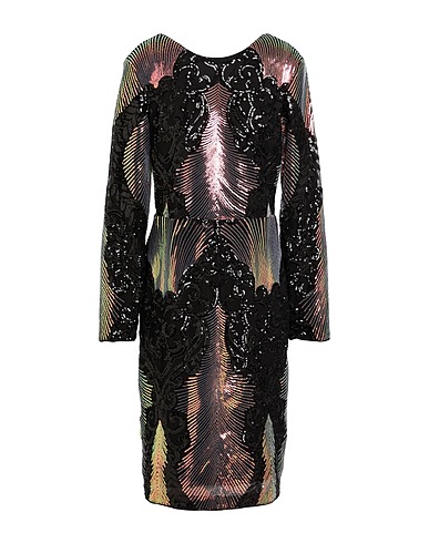 FRANK LYMAN Vestito midi Nero 100% Poliestere