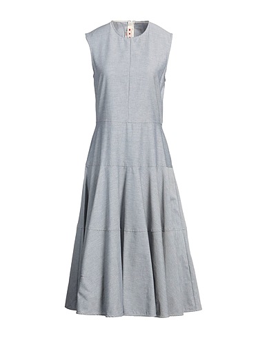 MARNI Midi dress Light grey 100% Cotton