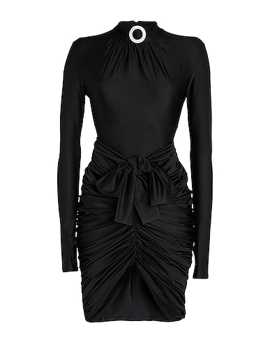 TWENTY FOUR HAITCH Elegant dress Black 90% Polyester, 10% Elastane