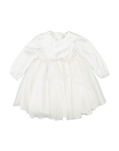 BARCELLINO® Vestido para bebé  White 100% Polyester, Polyamide