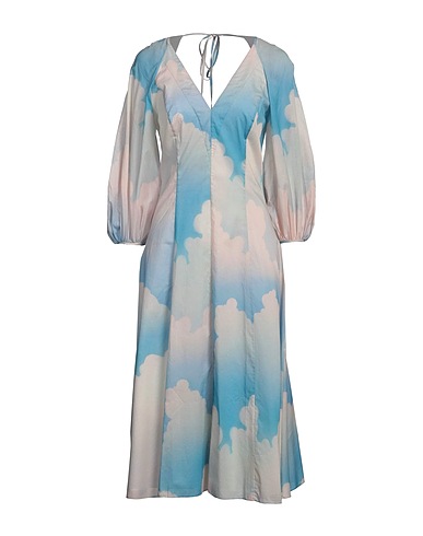 PAUL SMITH Midi dress Sky blue 100% Cotton