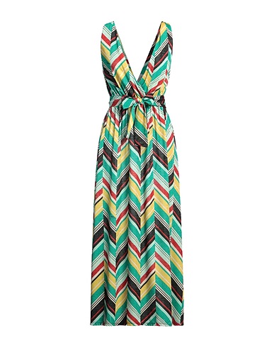 SOALLURE Long dress Green 65% Polyester, 31% Lurex®, 4% Elastane