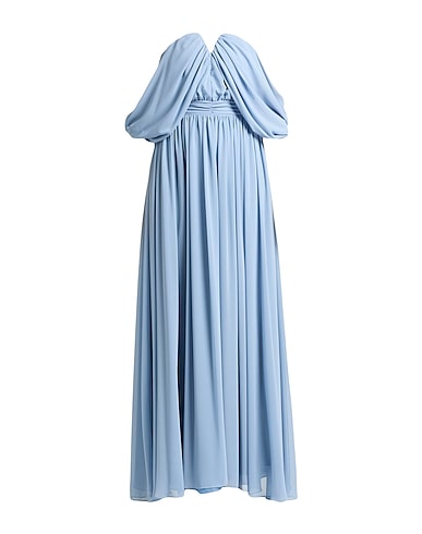 PIA B. CONCEPT Long dress Slate blue 100% Polyester