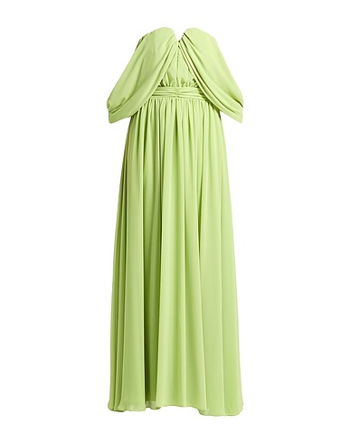 PIA B. CONCEPT Long dress Lime green 100% Polyester