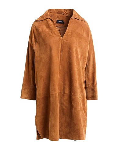 ARMA Kurzes Kleid Lederfarben Lammleder