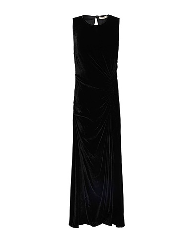 ULLA JOHNSON Langes Kleid Schwarz 80% Viskose, 20% Seide