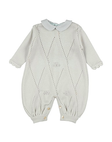 LADIA Tutina Baby  Grigio chiaro 100% Lana Merino