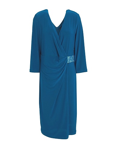 FRANK LYMAN Midi dress Deep teal 95% Polyester, 5% Elastane