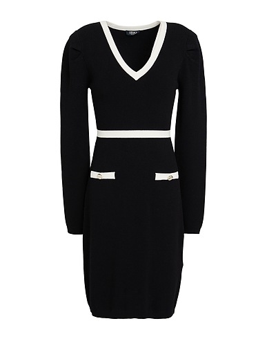 LIU •JO Sheath dress Black 62% Viscose, 38% Polyester