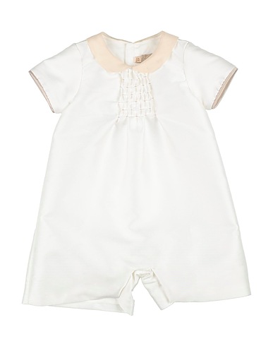 LA STUPENDERIA Baby jumpsuit BIANCO 85% Polyester, 15% Silk