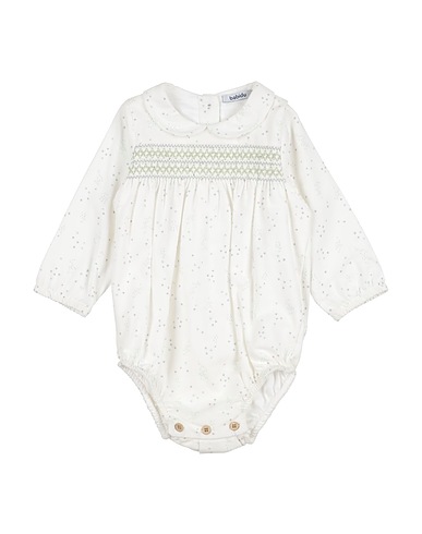 BABIDU Baby bodysuit White 100% Cotton