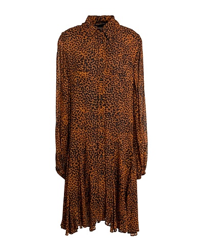 JADICTED Vestido camisero Marrón 100% Viscosa