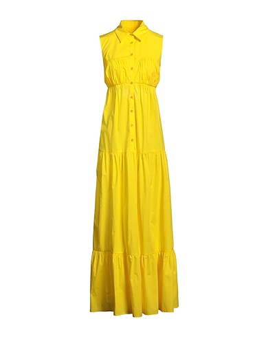 PATRIZIA PEPE Vestito chemisier Giallo 100% Cotone
