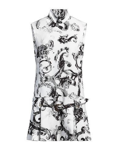 VERSACE JEANS COUTURE ミニワンピース・ドレス ホワイト ポリエステル 91% / ポリウレタン 9%