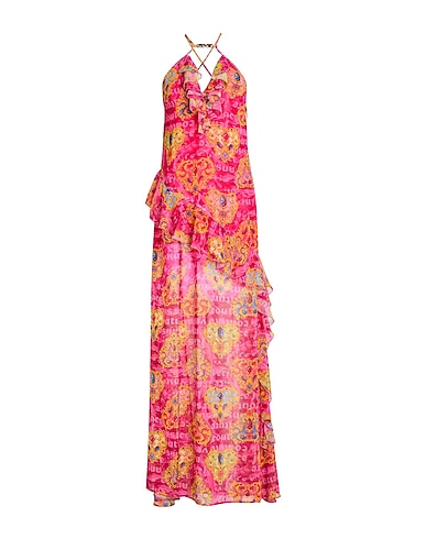VERSACE JEANS COUTURE Vestito lungo Fucsia 100% Poliestere