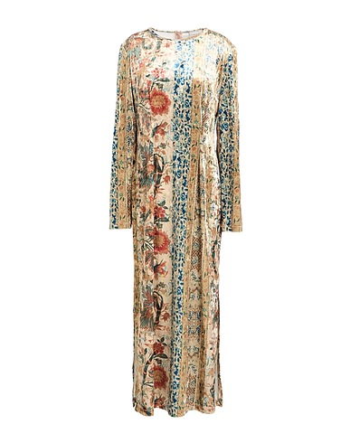 PIERRE-LOUIS MASCIA Long dress Sand 92% Polyester, 8% Elastane