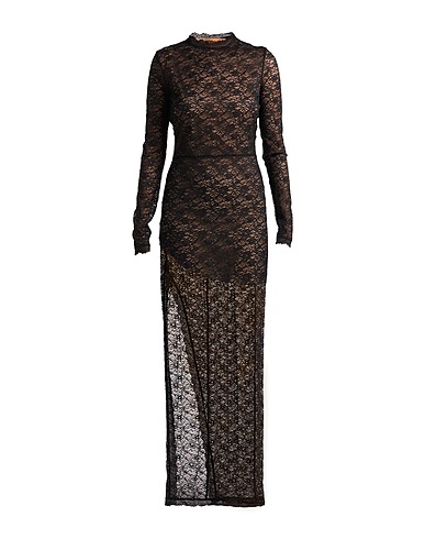 EUREKA by BABYLON Langes Kleid Schwarz 95% Polyamid, 5% Elastan