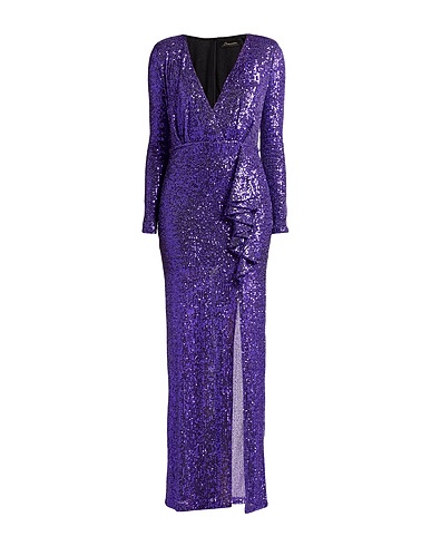 DRAMÉE Long dress Purple 95% Polyester, 5% Elastane