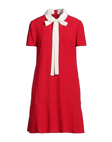 REDValentino Short dress Red 70% Acetate, 30% Viscose, Polyester