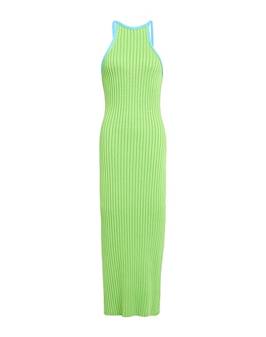 STINE GOYA Midi dress Lime green 74% Viscose, 26% Polyamide