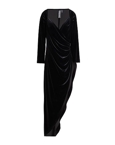 NORMA KAMALI Long dress Black 91% Polyester, 9% Elastane