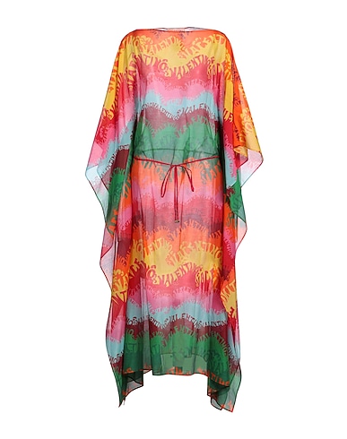 VALENTINO GARAVANI Langes Kleid Orange 72% Baumwolle, 28% Seide