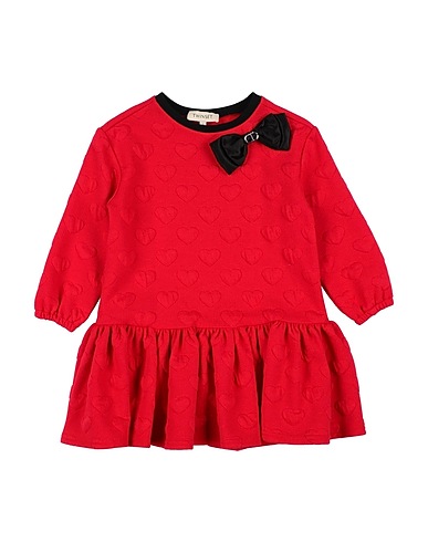 TWINSET Babykleid Rot 82% Polyester, 17% Baumwolle, 1% Elastan