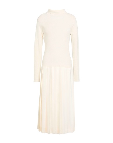 FABIANA FILIPPI Knit dress Cream 75% Virgin Wool, 15% Silk, 10% Cashmere, Polyamide, Elastane