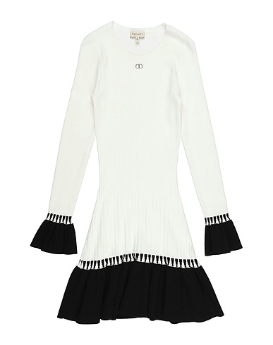 TWINSET Dress White 72% Viscose, 28% Polyester