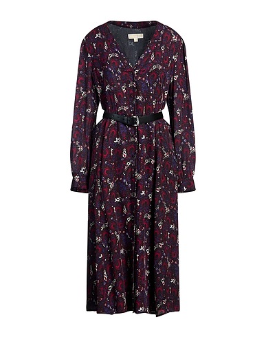MICHAEL MICHAEL KORS Vestito chemisier Prugna 100% Seta
