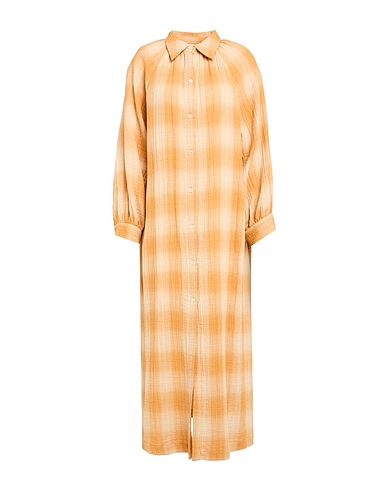 MASSCOB Long dress Camel 100% Cotton