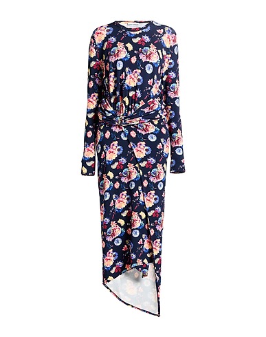 RABANNE Long dress Navy blue 95% Viscose, 5% Elastane