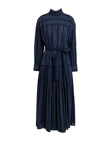ULLA JOHNSON Midi dress Navy 100% Cotton
