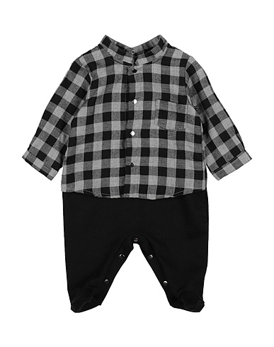 BARCELLINO® Tutina Baby  Nero 90% Cotone, 10% Elastan, Poliestere, Viscosa