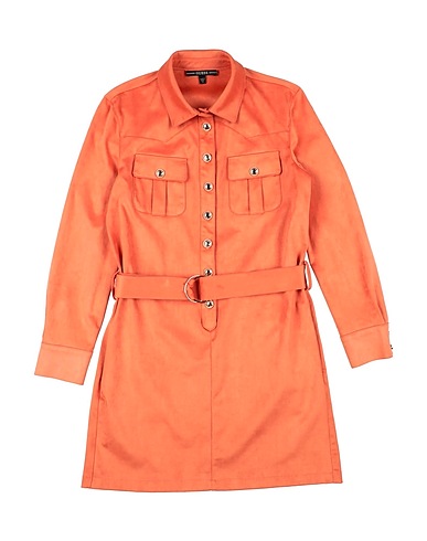 GUESS Hemdkleid Orange 84% Polyester, 16% Elastan