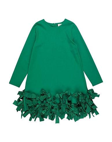MEIMEIJ Elegantes Kleid Grün 65% Viskose, 30% Polyamid, 5% Elastan, Polyester