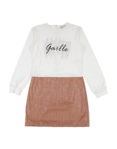 GAëLLE Paris Vestito Bianco 95% Cotone, 5% Elastan, Poliestere