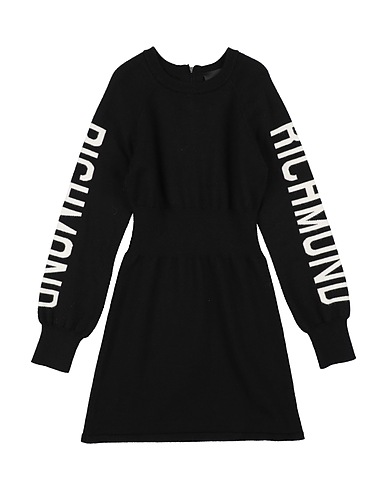 JOHN RICHMOND Dress Black 50% Viscose, 28% Polyester, 22% Polyamide