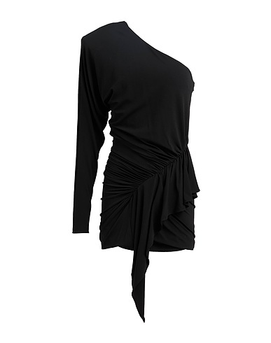 ALEXANDRE VAUTHIER One-shoulder dress Black 92% Viscose, 8% Elastane