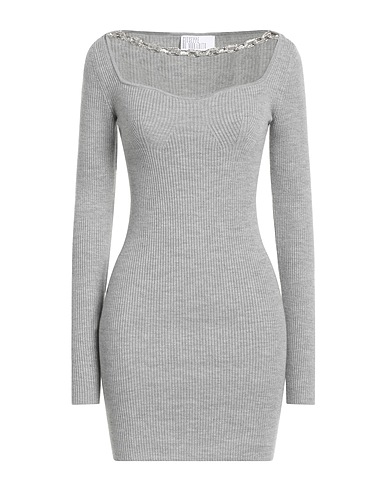 GIUSEPPE DI MORABITO Knit dress Grey 97% Merino Wool, 3% Elastane