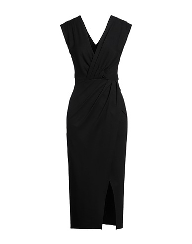 DIANE VON FURSTENBERG Midi dress Black 87% Viscose, 10% Nylon, 3% Elastane