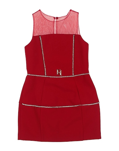 ELISABETTA FRANCHI Dress LA MIA BAMBINA Red 100% Polyester, Polyamide