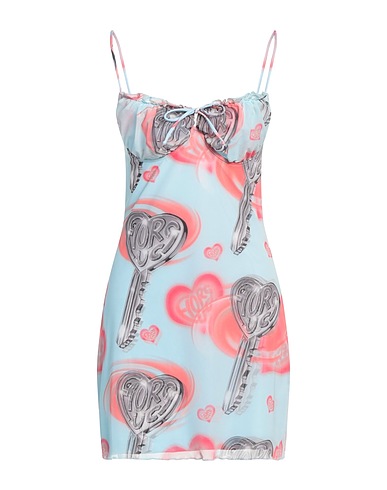FIORUCCI Sheath dress Sky blue 40% Lyocell, 34% Polyamide, 20% Cotton, 6% Elastane