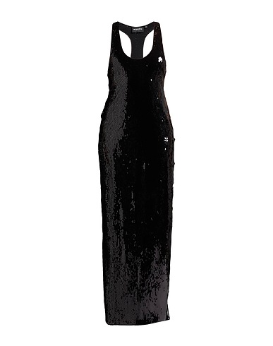 RETROFÊTE Long dress Black 100% Polyester, Elastane