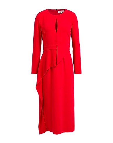 KOCCA Midi dress GOLD Red 100% Polyester