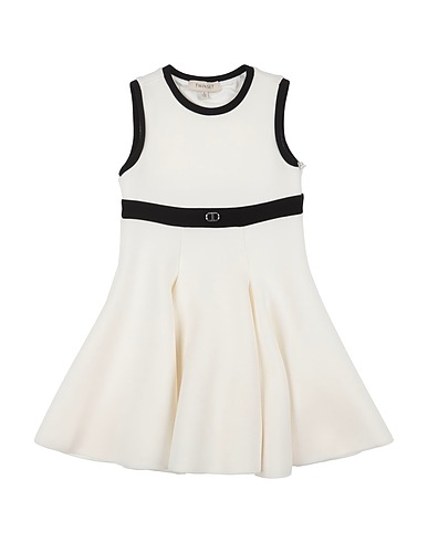 TWINSET Dress White 76% Viscose, 16% Polyamide, 8% Elastane