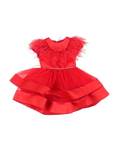 PETIT Vestido para bebé  Red 100% Polyester, Polyamide