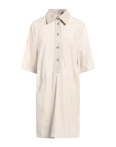 CLOSED Vestito chemisier Off white 100% Pelle di agnello